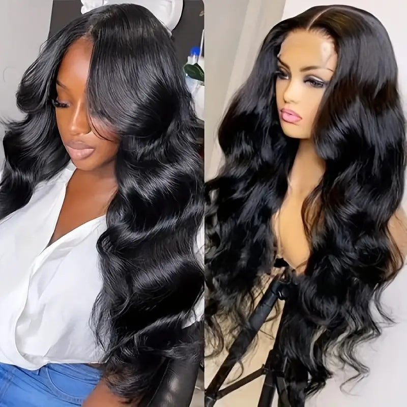 Front Lace Partial Big Wave Curly Hair Wig Long Curls