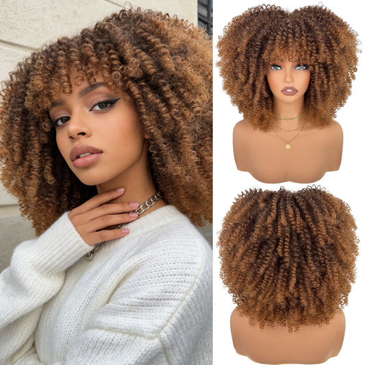 Women's Head Cover Afro Popular African Small Wig Short Curly Hair