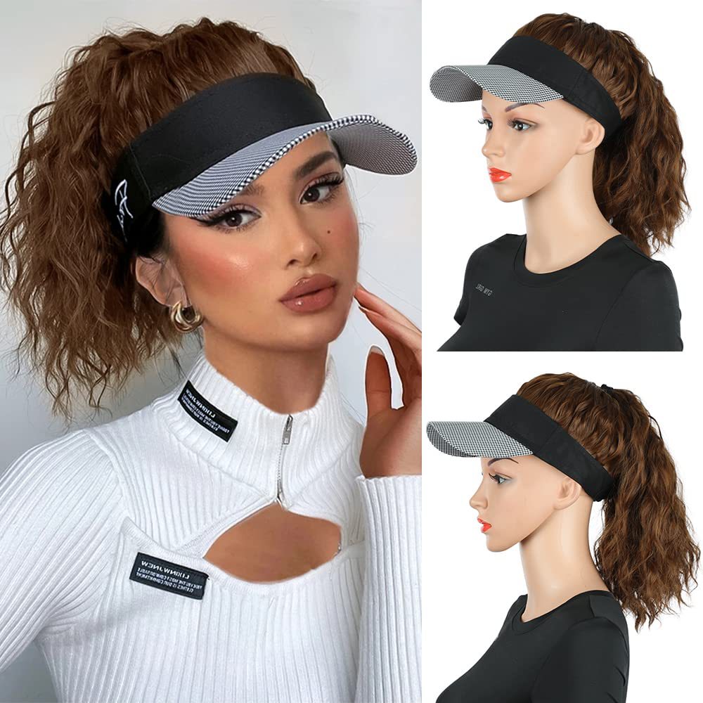 Hooded Personality Short Curly Hair Small Curls Chemical Wig Ponytail