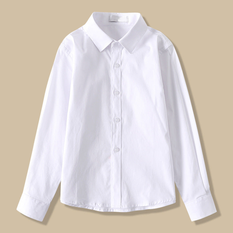 Children's Long-sleeved Cotton Performance Host Dress Primary Children's Shirt