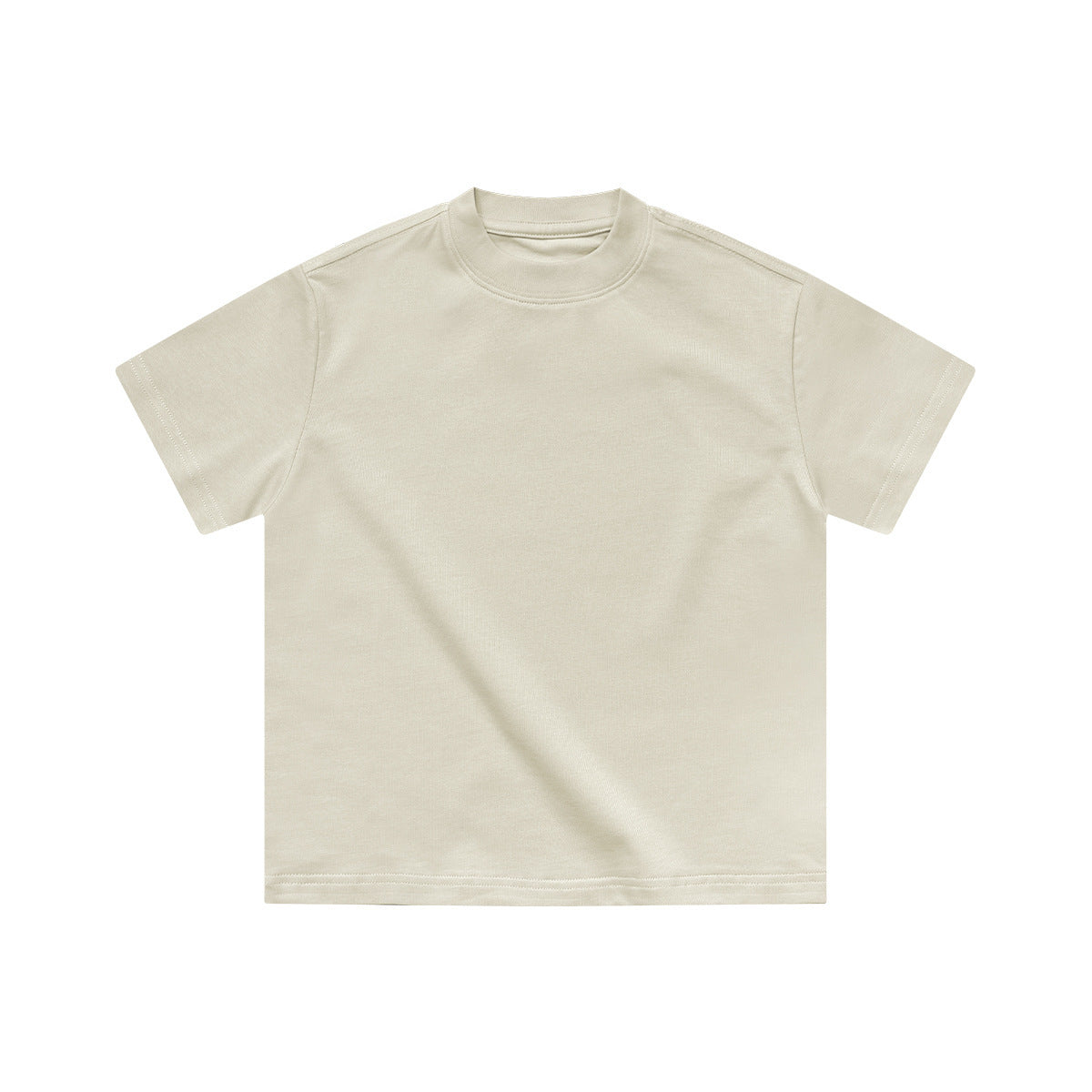 Children's Short-sleeved Summer Clothes Heavy Cotton Solid Children's T-shirt