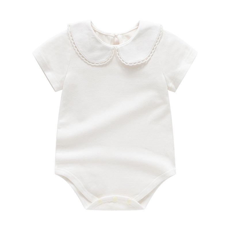 Summer Beige One-piece Romper Cotton Base Jumpsuit, Climbing Suit