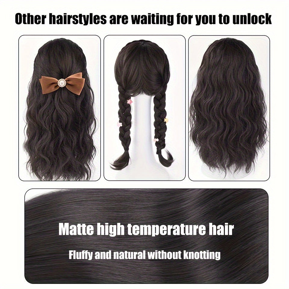 Female Hair Hoop One Curly Water Ripple Artificial Wig Long Curls