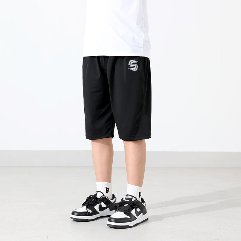 Men's & Children's Summer Crawler Outdoor Shorts Big Letter Ice Children's Pants