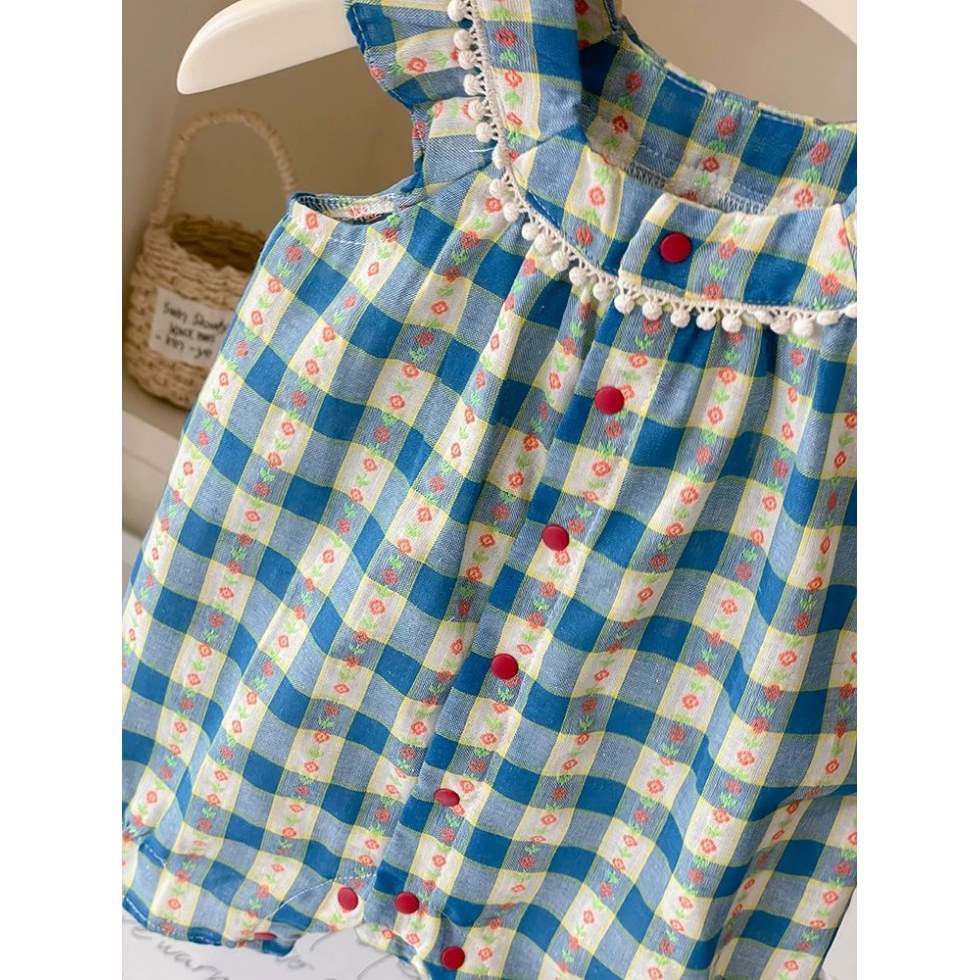 Summer Clothes For Babies Front Open Jumpsuit, Climbing Suit