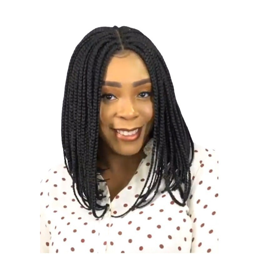Women's African Braid With Synthetic Wigs Wig Short Curly Hair