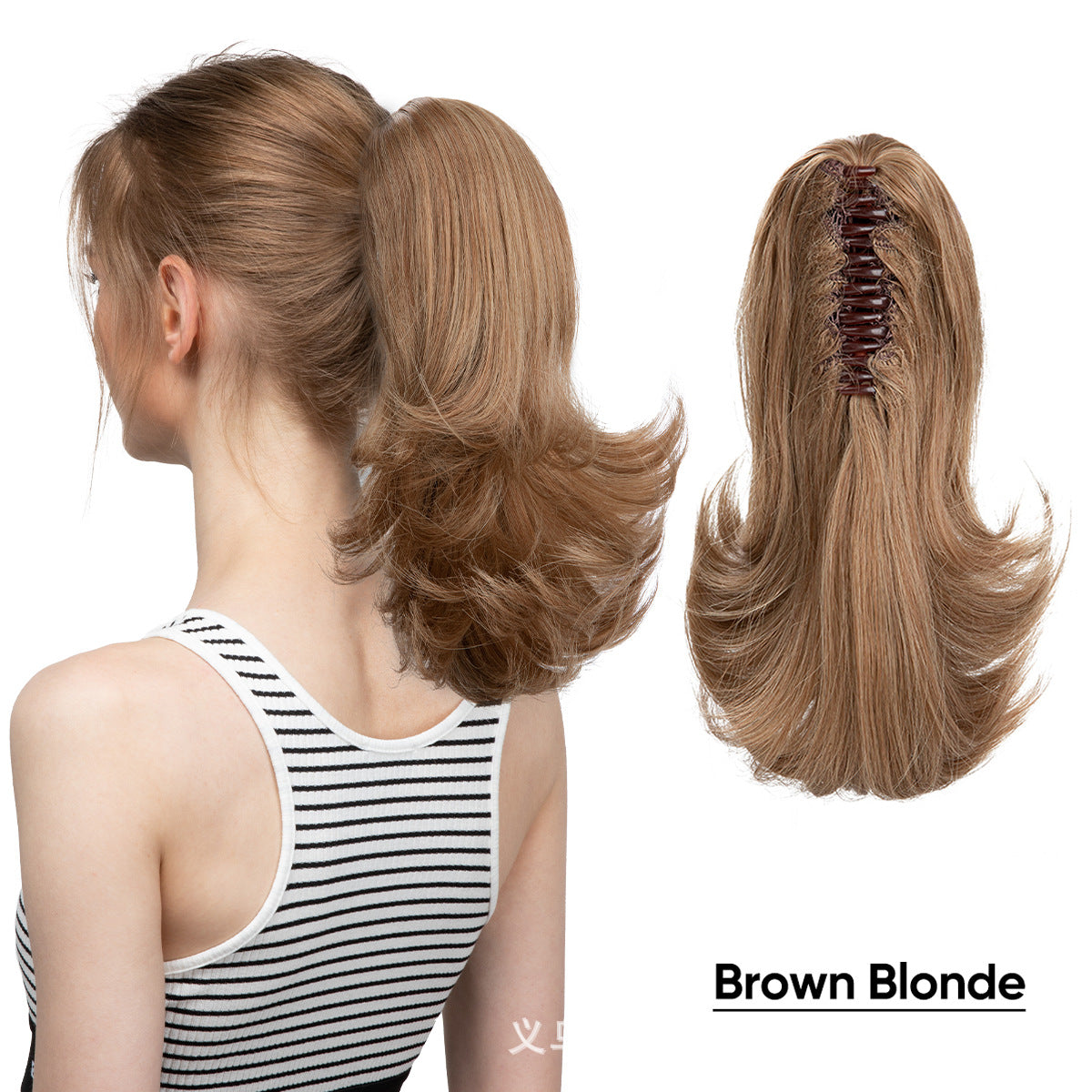 Lady Fiber Hair Band Matte Chemical Small Roll Grip Wig Ponytail