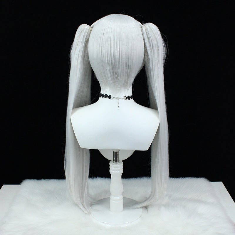 Fu Lillian Artificial Scalp Double Ponytail Fiber Cos Wig