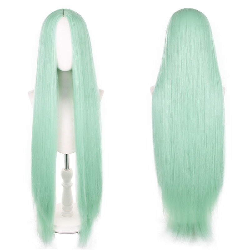 Mid-length Universal Long Straight Scalp Style Cos Wig