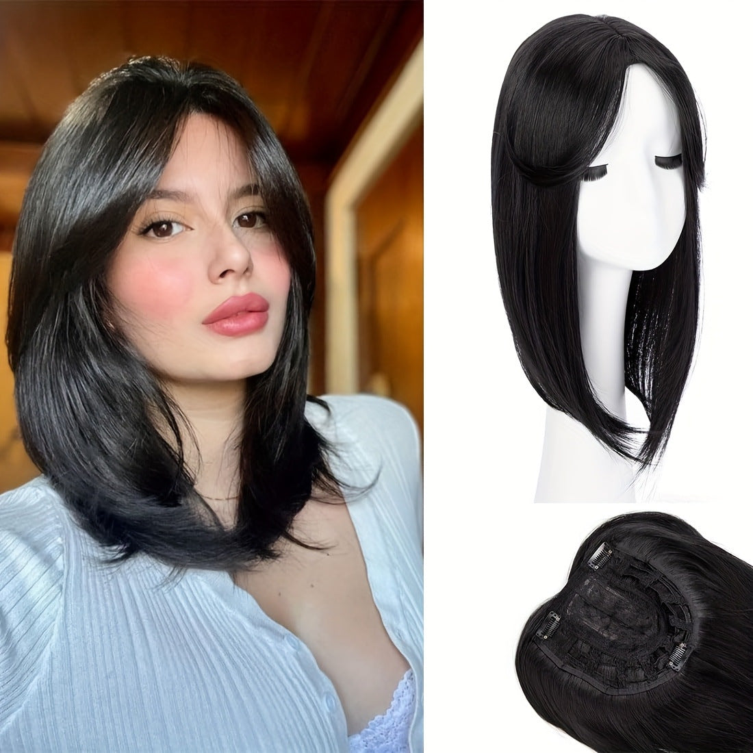 Women's Curly Hair Synthetic Natural Breathable Chemical Fiber Wig