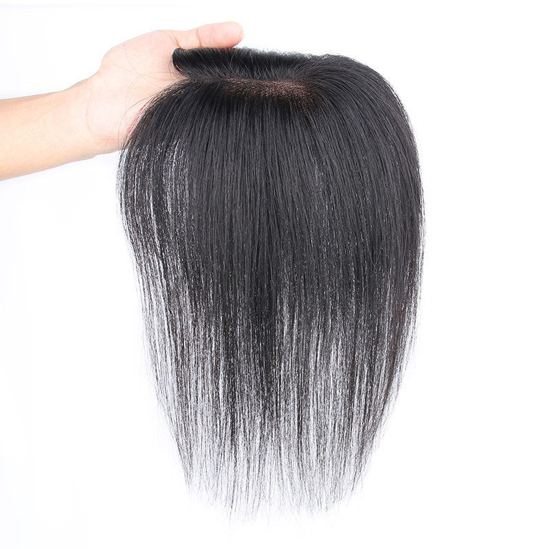 One-piece Cover White Hair Increase Fluffy High Head Full Real Wig Bangs