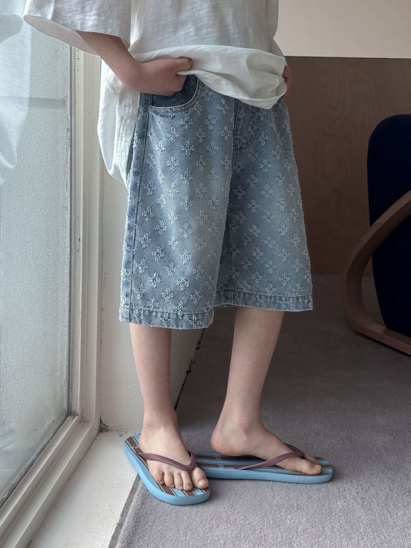 Children's Shorts Summer Casual Loose Middle Big Fifth Children's Pants