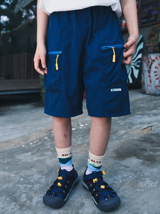 Men's & Children's Mountain Clothing With Pocket Shorts Summer Medium Big Children's Pants