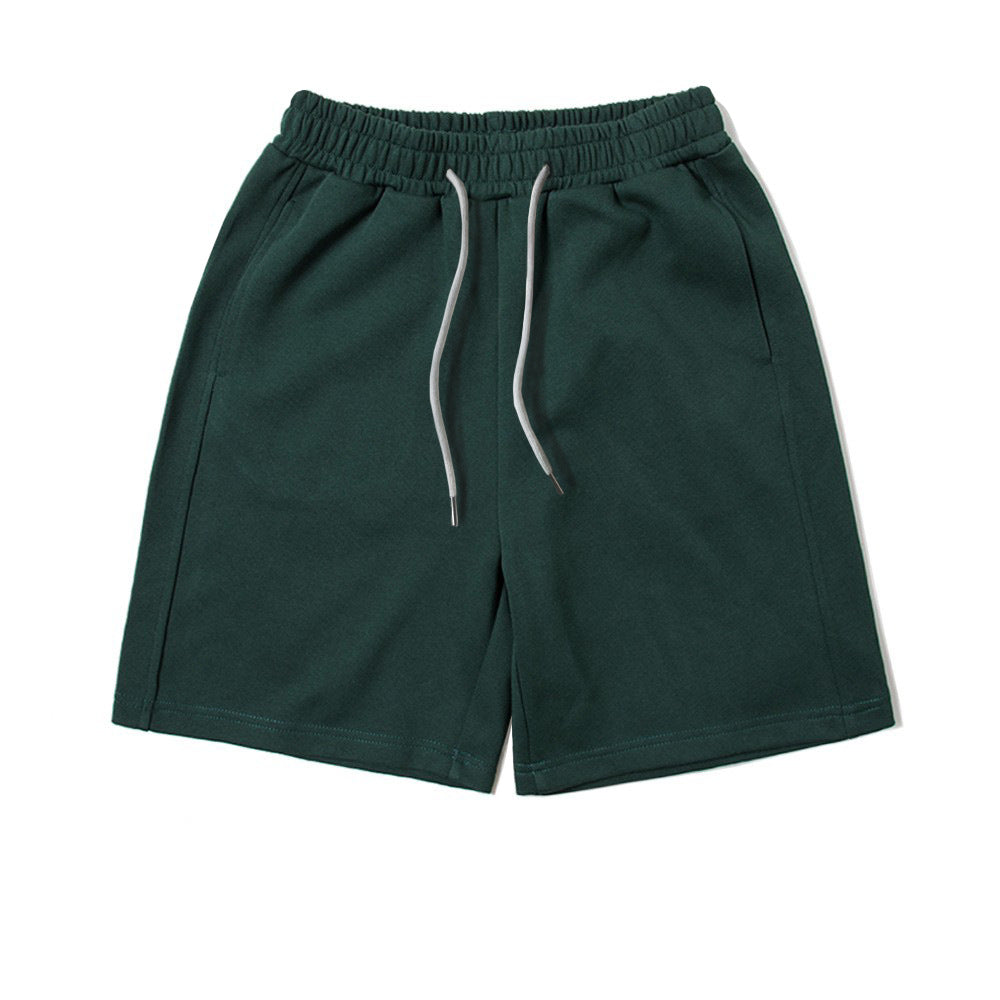 Composite Heavy Solid Color Stitching Basic Style Shorts Loose Street Children's Pants