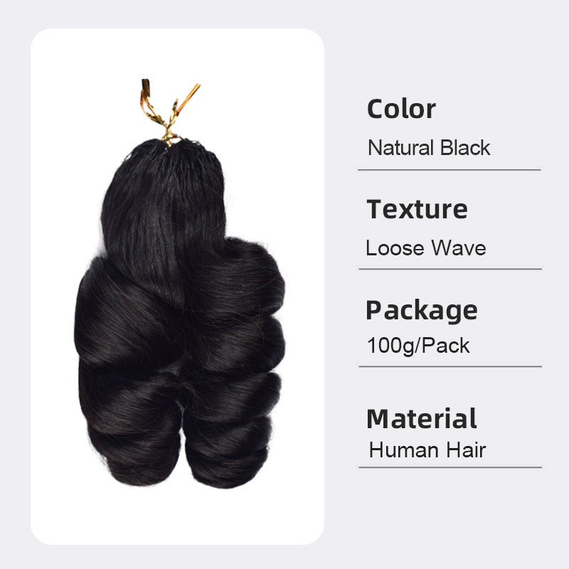Attractive Classic Crochet Human Vietnam Full Real Hair Wig