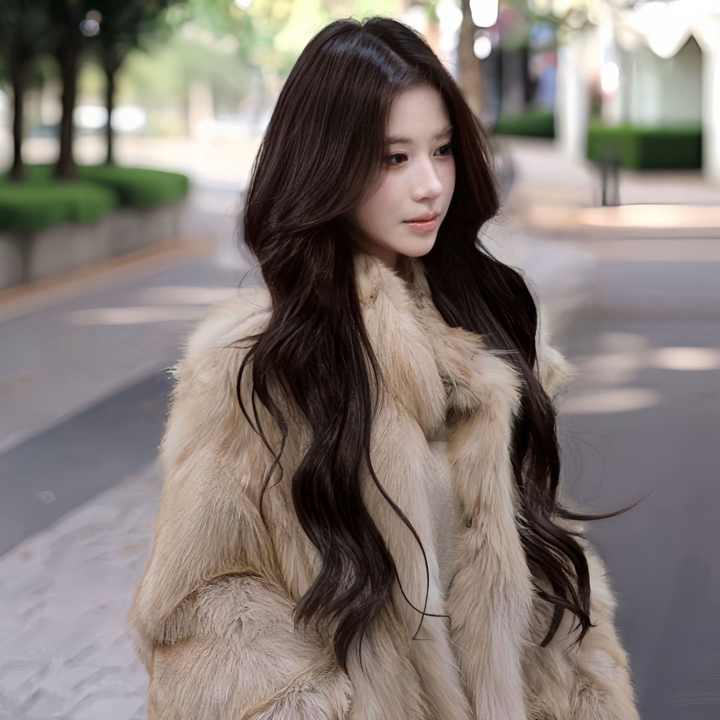 Volume Atmosphere Curly Hair Korean Style Mesh Daily Natural Simulation Wig Long Curls