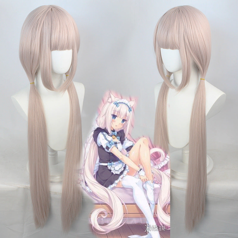 Tied Shape Double Ponytail Cartoon Long Cos Wig