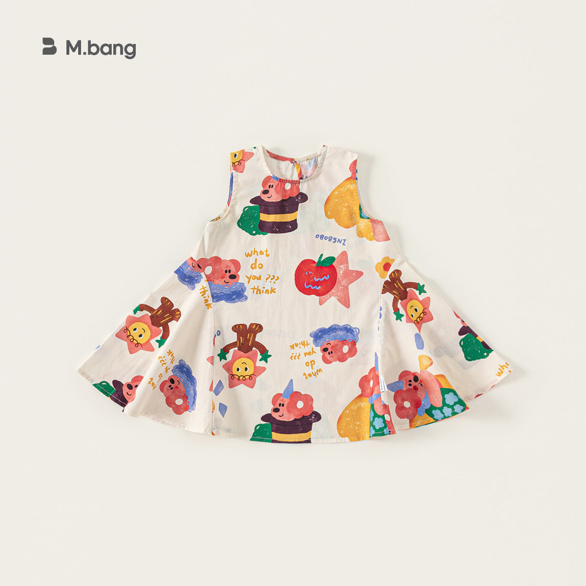 Children's Skirts Iti Cartoon Woven Clothing Thin Children's Dress