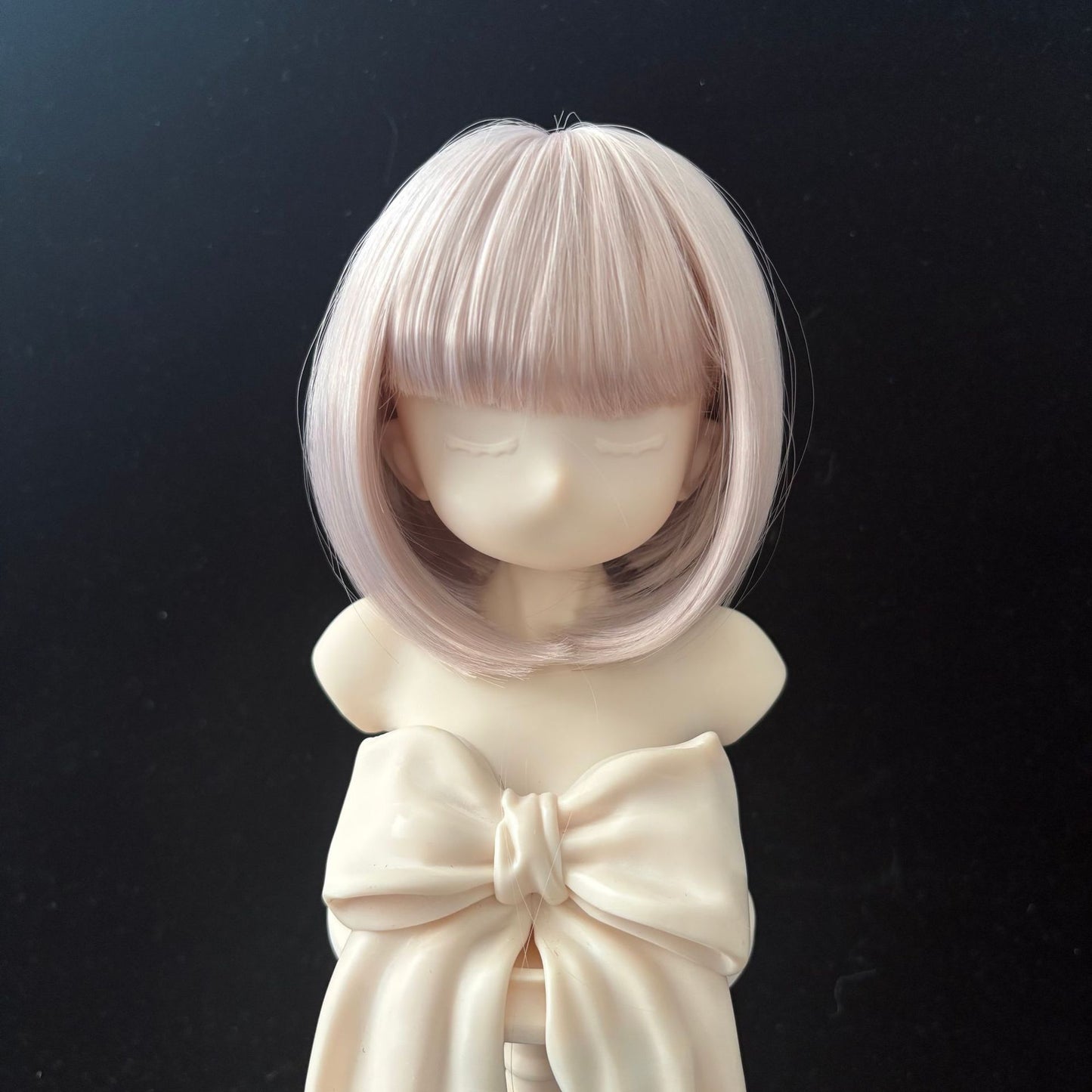 Doll Split Soft Silk Short Hair Straight Bangs Cos Wig