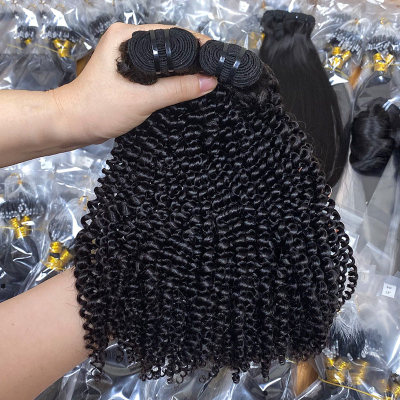 Unique Classic Human Weft Bone Straight Real Hair Wig