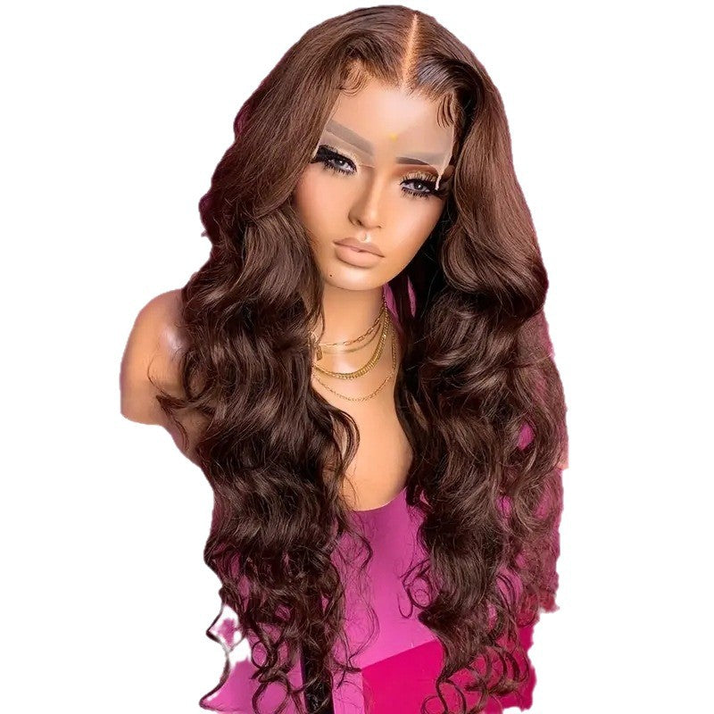 Women's Front Lace Fashion Hair Mid-length Curly Wig Long Curls