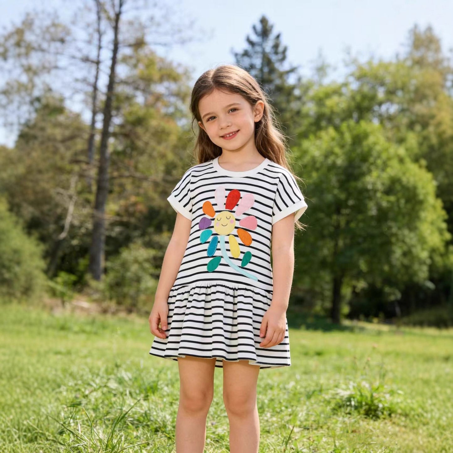 Children's Summer Cartoon Princess Cute Distribution Children's Dress