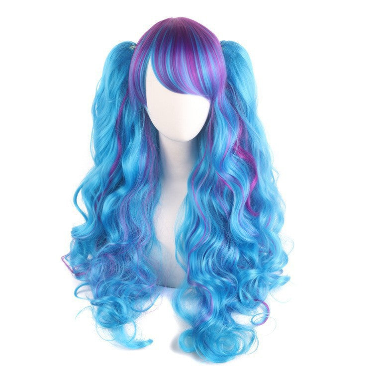 Anime Lolita Jaws Clamp Pair Ponytail Sheath Cos Wig