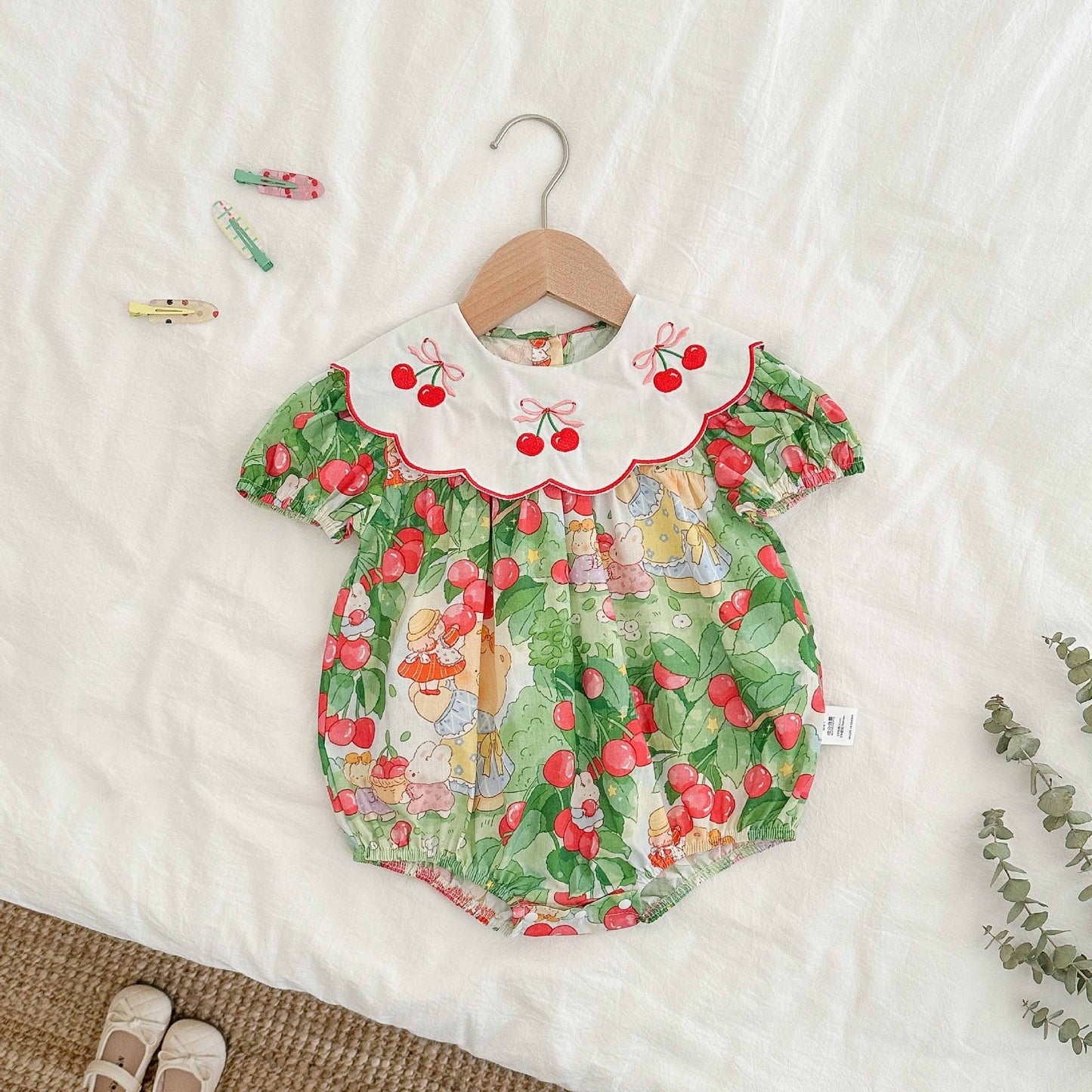 Wear Thin Born Clothes Jumpsuit Full Moon Romper Pure Jumpsuit, Climbing Suit