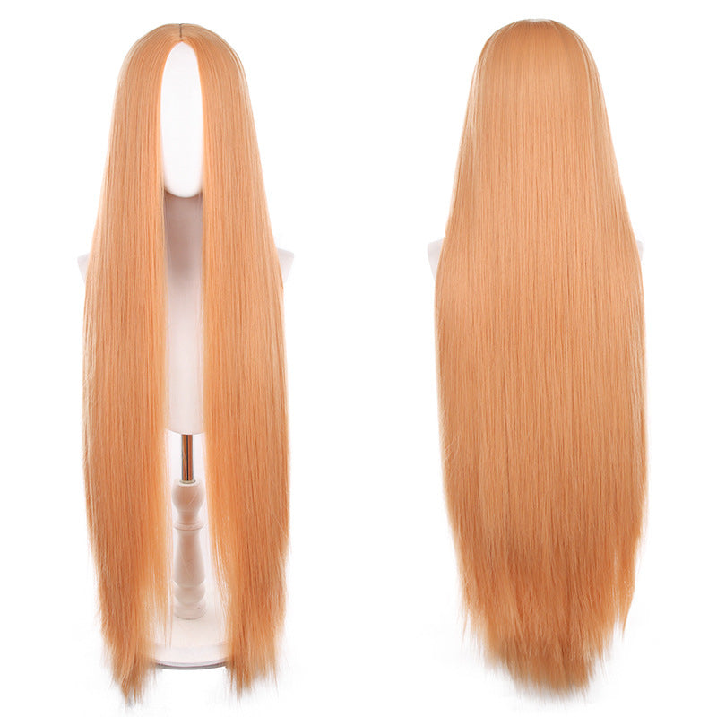 Mid-length Universal Long Straight Scalp Style Cos Wig
