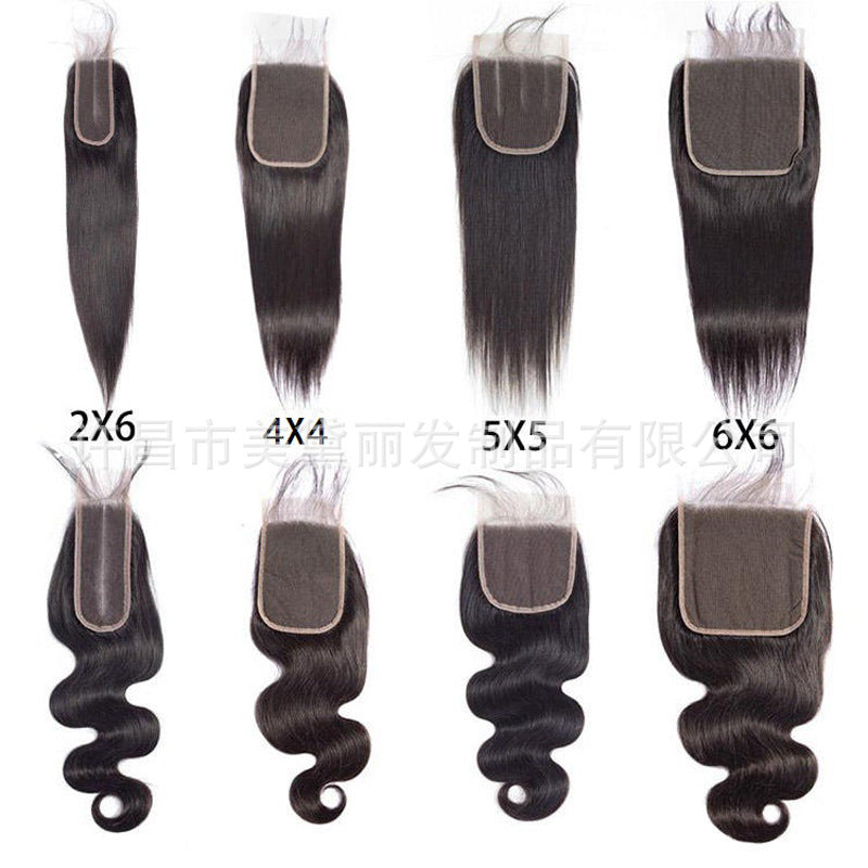 Popular Trendy Human Wigs Piece Lace Real Hair Wig
