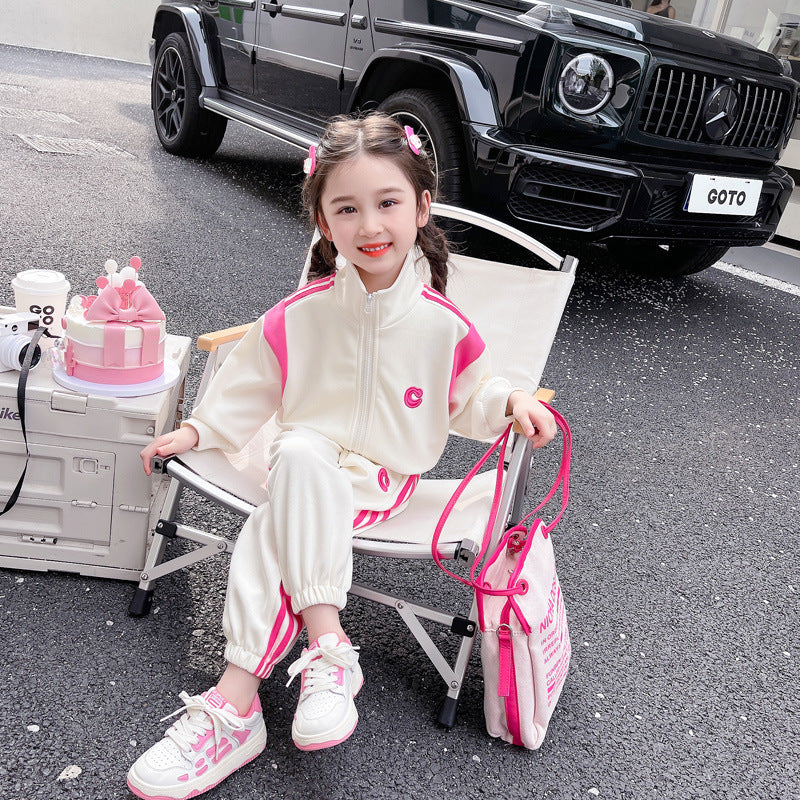 Western Style Trendy Cute Fashion Casual Children's Suit