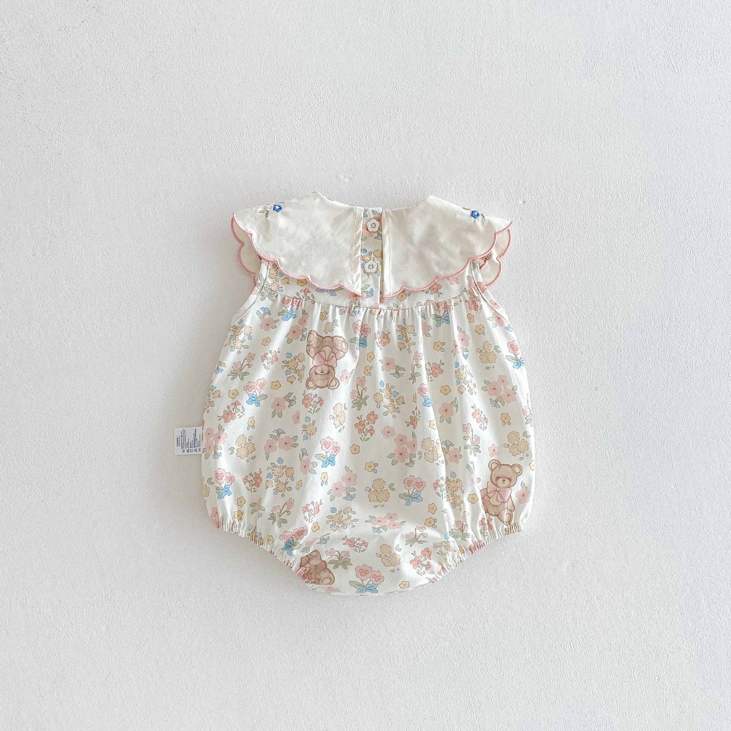 Summer Born Clothes Korean Style Jumpsuit Cute Bear Romper Thin Jumpsuit, Climbing Suit