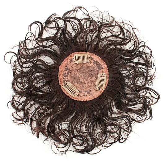 Curly Hair Female Real One Piece Head Supplementing Increase Volume Wig