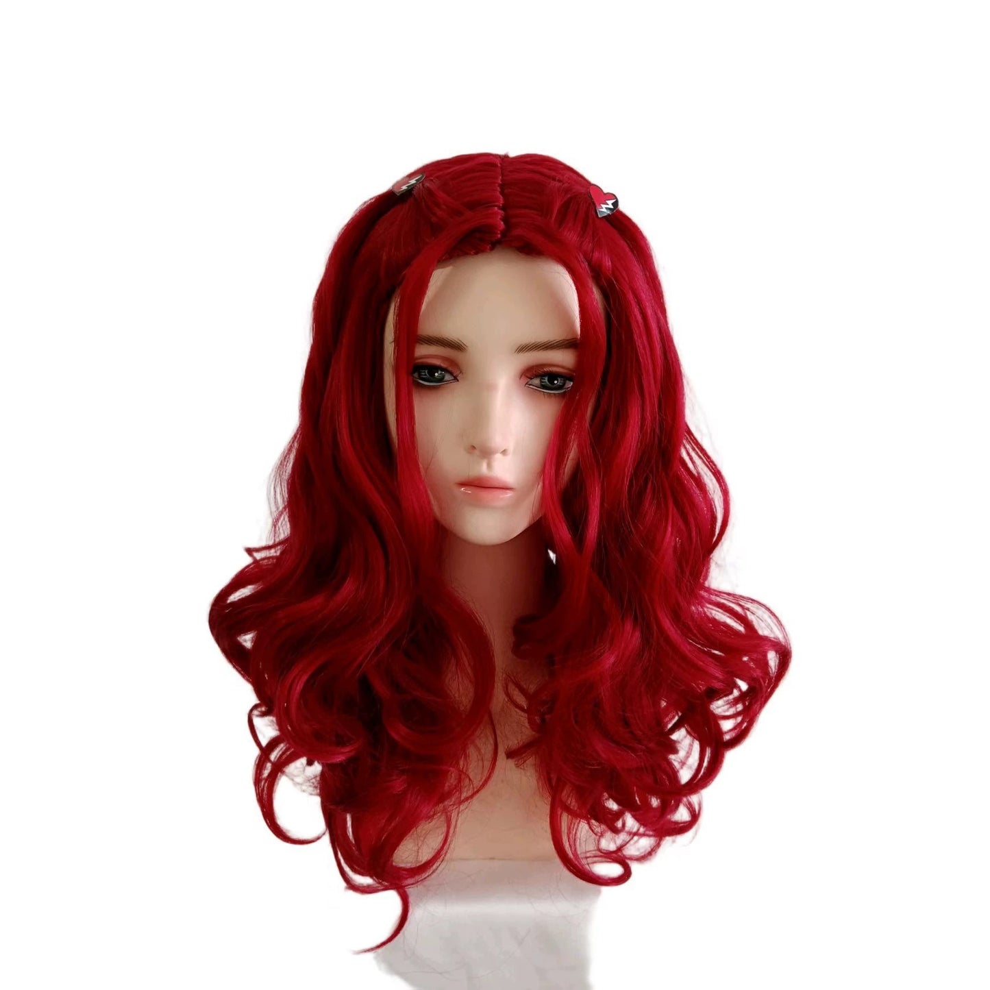Red Star Successor Female Long Curly Cos Wig