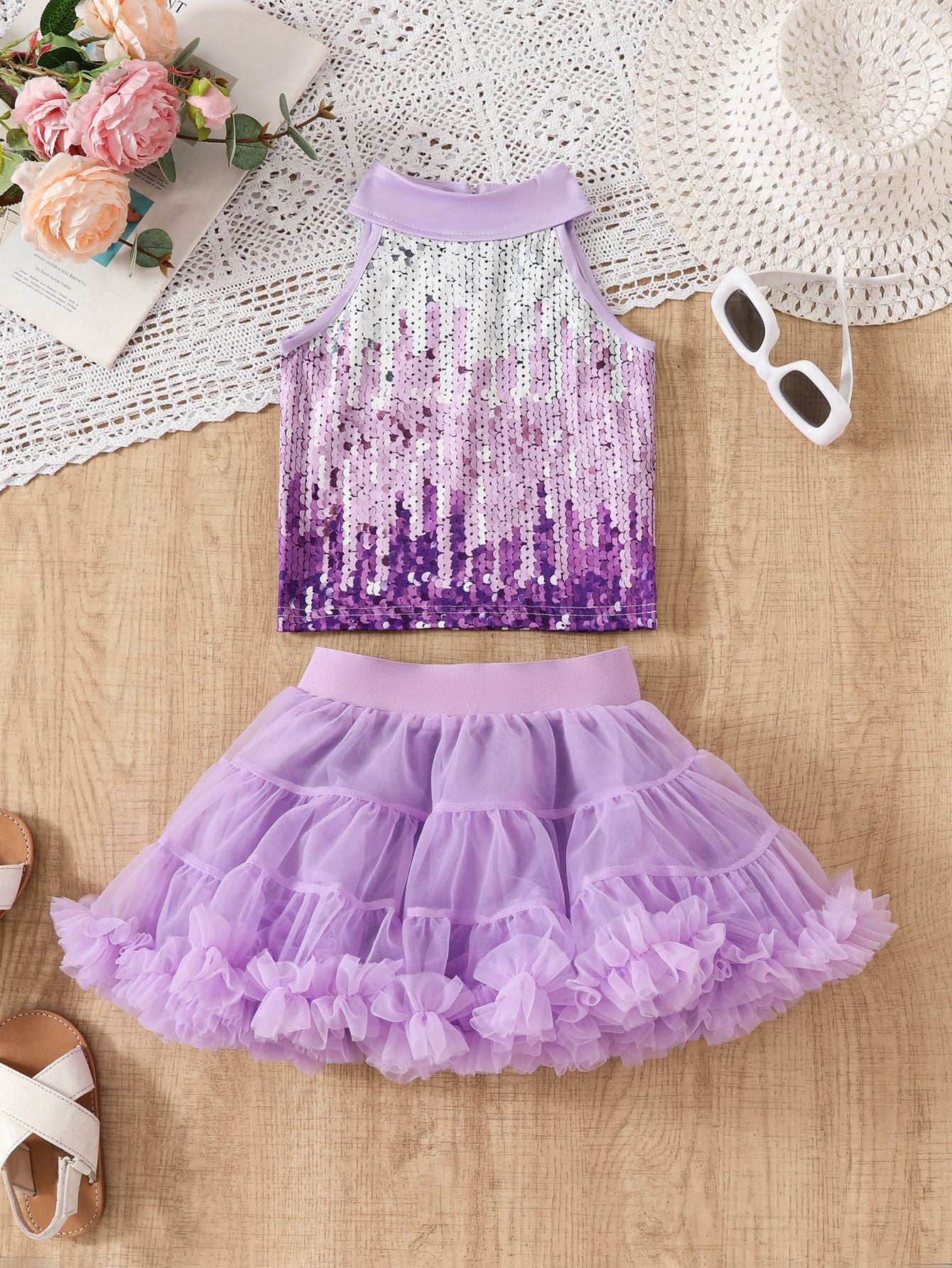 Summer Sundress Skirt Western Style Rabbit Children's Suit