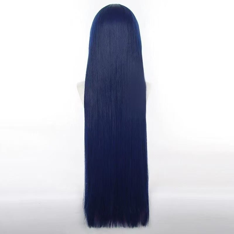 Stocking With Shi Duo Towel Color Matching Long Straight Hair Cos Wig