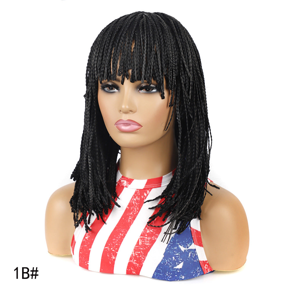 Women's Braids African Short Hair Chemical Fiber Wig Long Curls