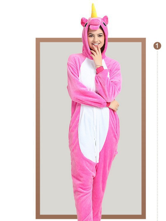 Children's Cartoon Animal One-piece Pajamas Rainbow Flannel Lion Cute Long Jumpsuit, Climbing Suit