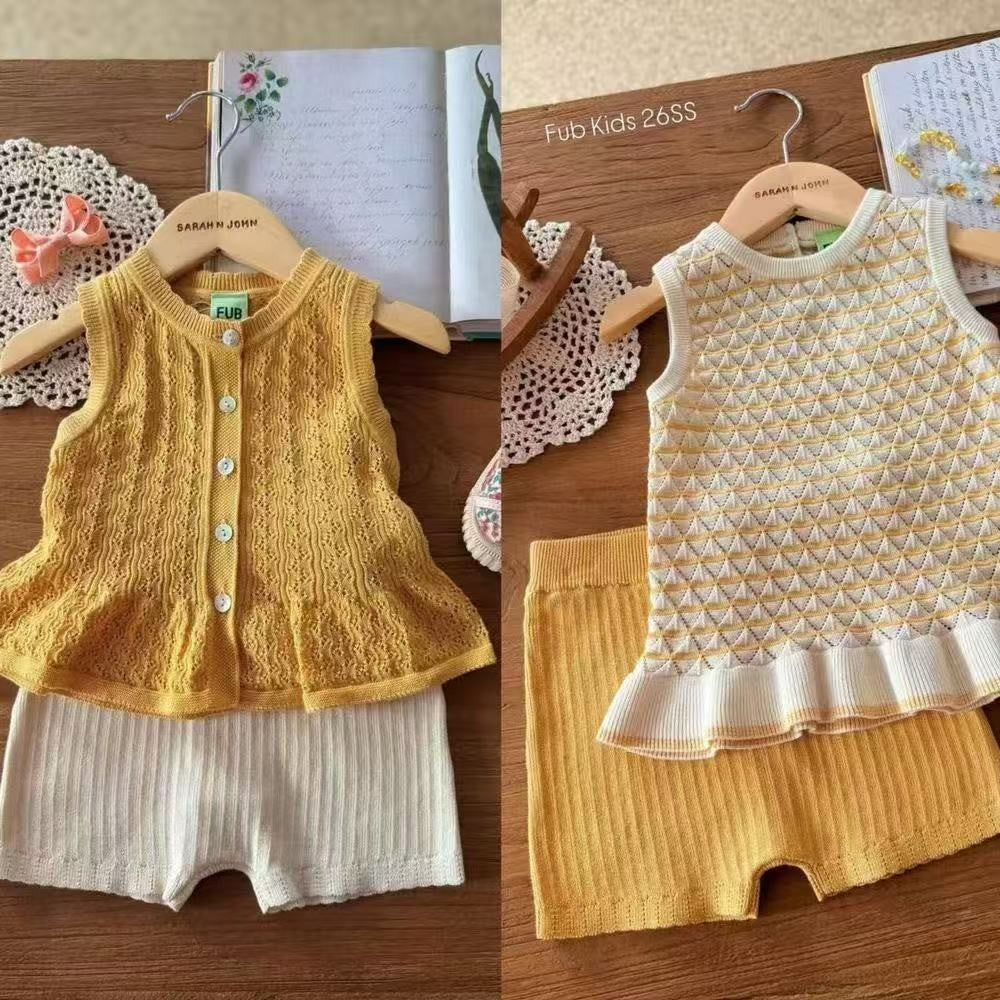 Classic Children's Style Cotton Knitted Shorts Children's Pants
