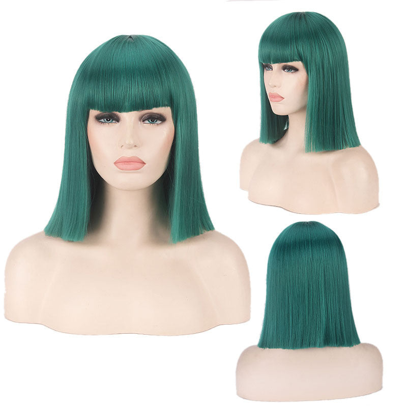 Women's Daily Color Sheath Short Shoulder Straight Cos Wig