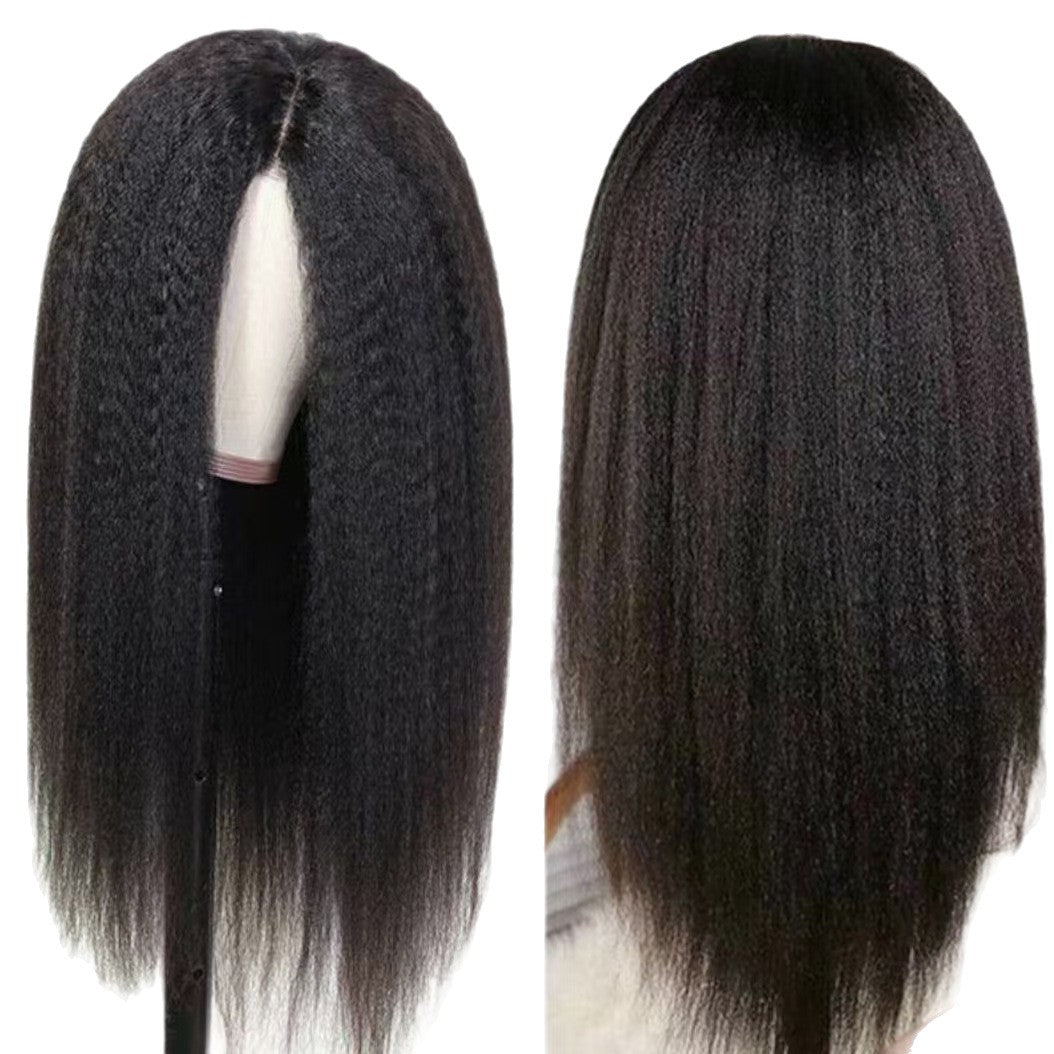 Charming Women's African Mid-length Synthetic Wigs Wig Long Curls