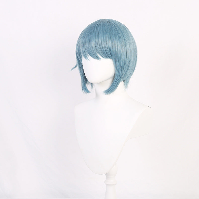 Magi Beauty Fragrant Light Blue Short Cos Wig