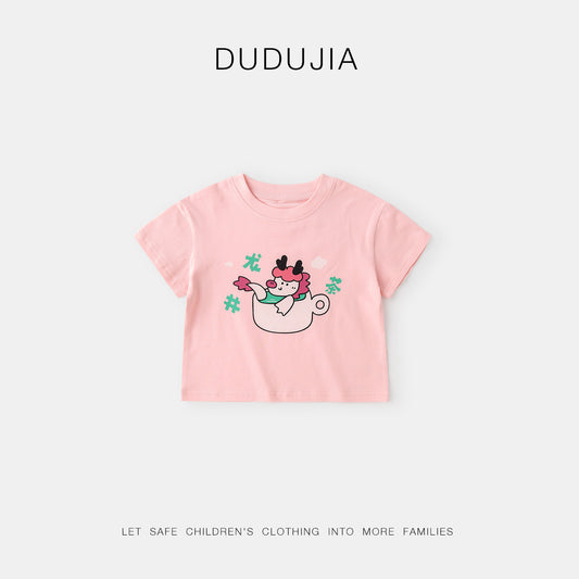 Children's Design Short Sleeve Collection Home Summer Tops Children's T-shirt