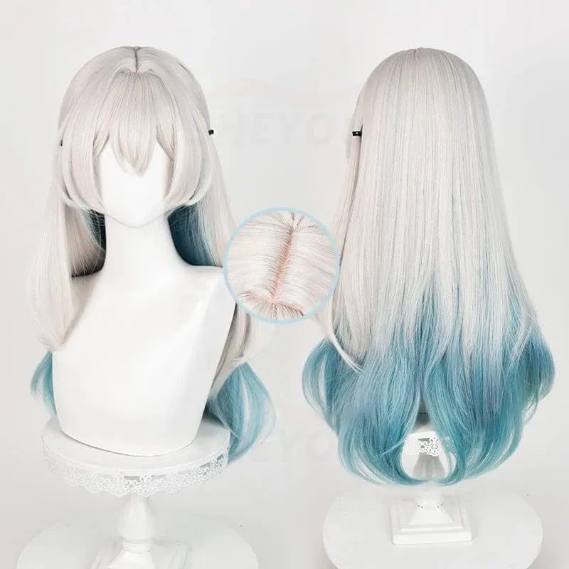 Broken Star Dome Railway Flowing Simulation Scalp Color Cos Wig