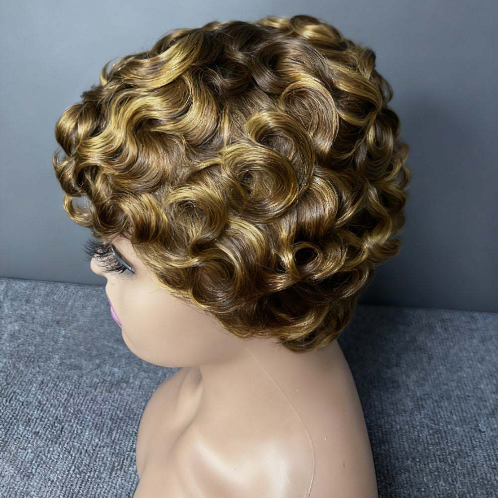 Braid Mechanism Inner Net Head Cover Female Quality Wig Short Straight Hair