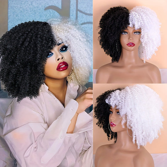 African Wigs With Small Female Chemical Wig Short Curly Hair