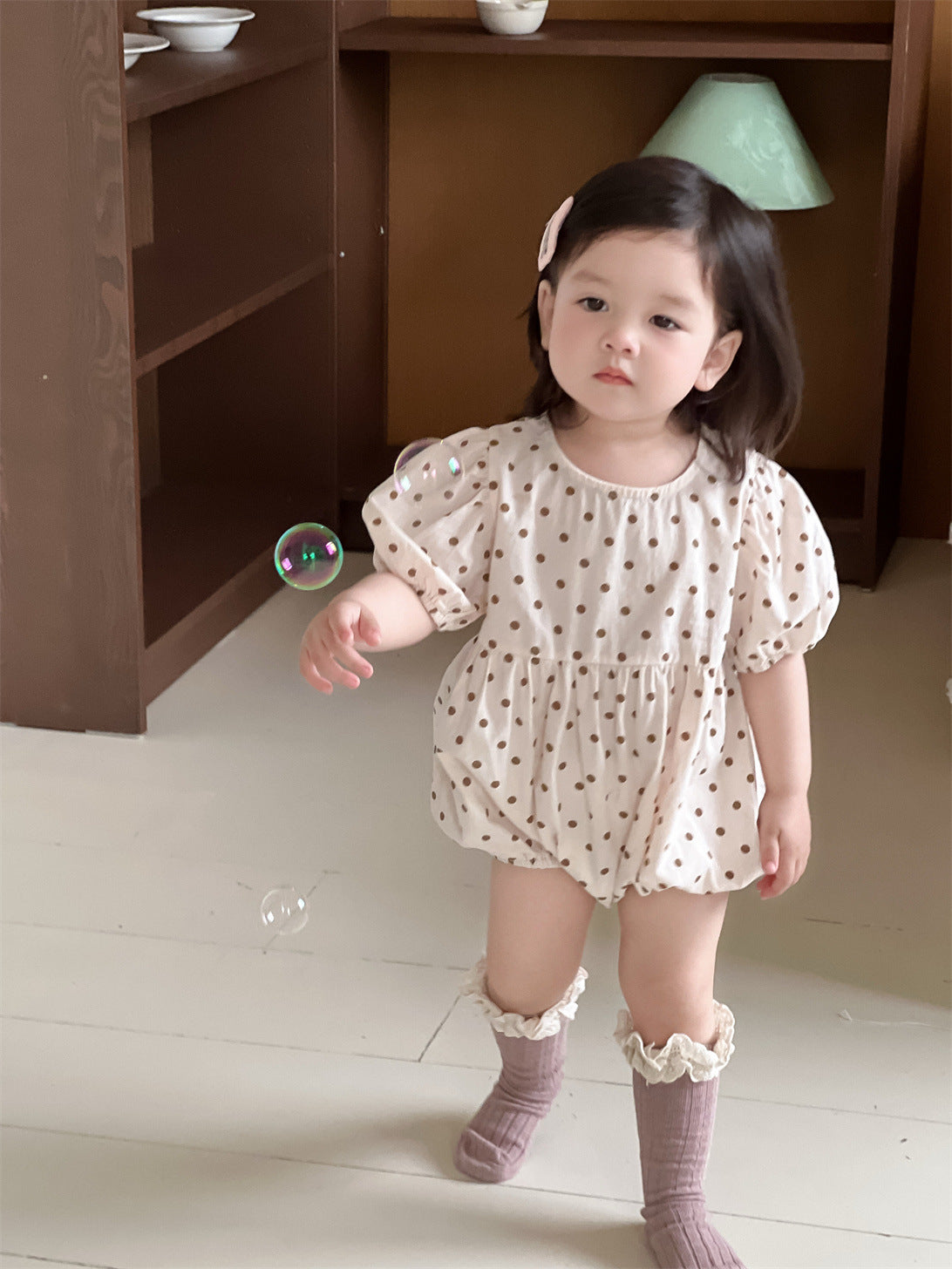 Children's Sleeve Summer Rompers One-piece Korean Style Clothing Jumpsuit, Climbing Suit