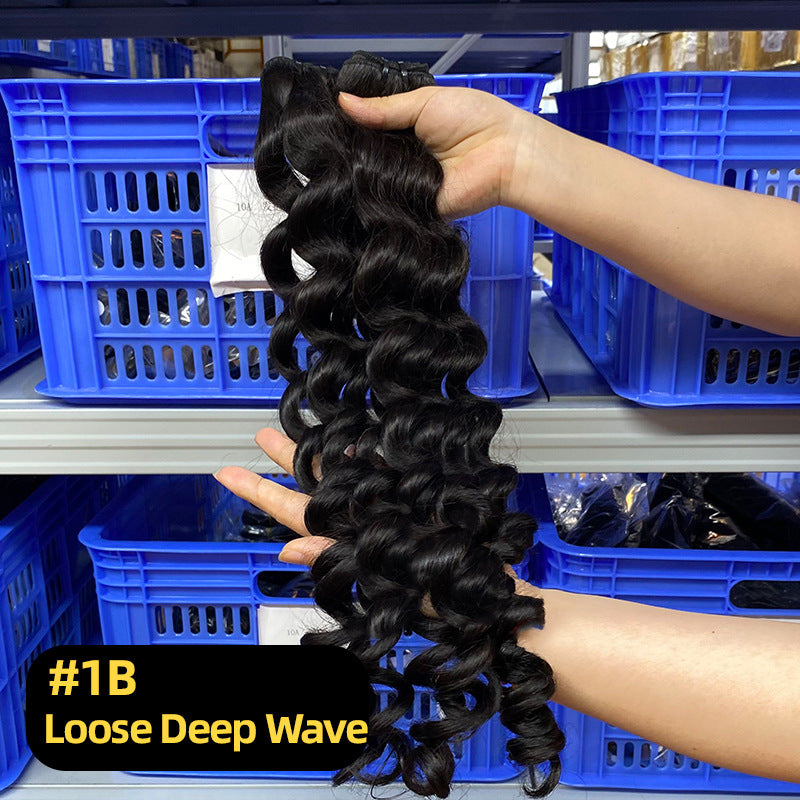 Casual Attractive Versatile Human Extension Ladies Real Hair Wig