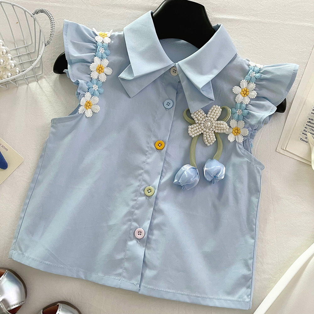 Sleeve Shirt Outfit Little Fashionable Stylish Children's Suit