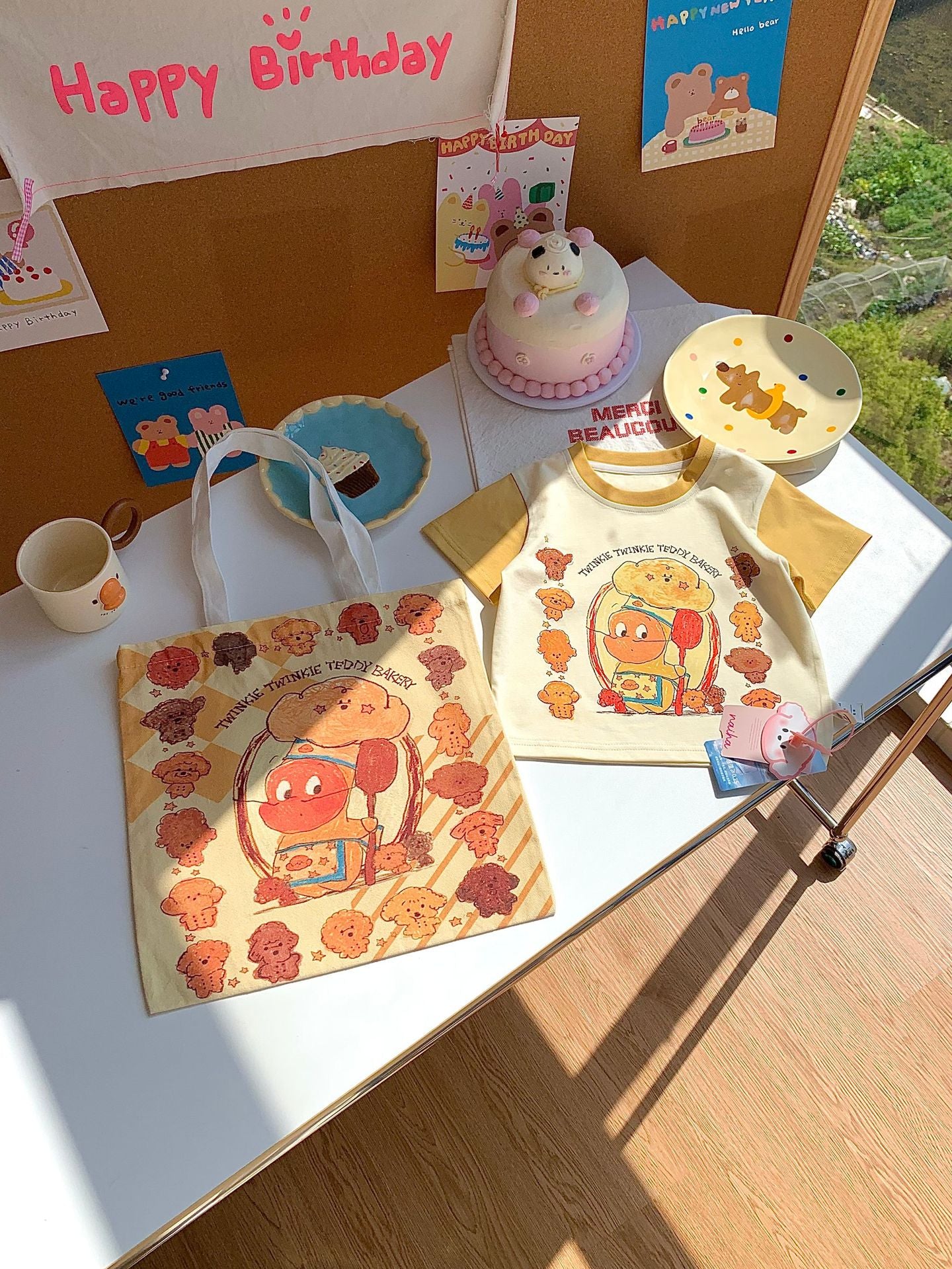 Children's Bag Summer Short Sleeve Cute Cartoon Printed Boys Korean Style Children's T-shirt